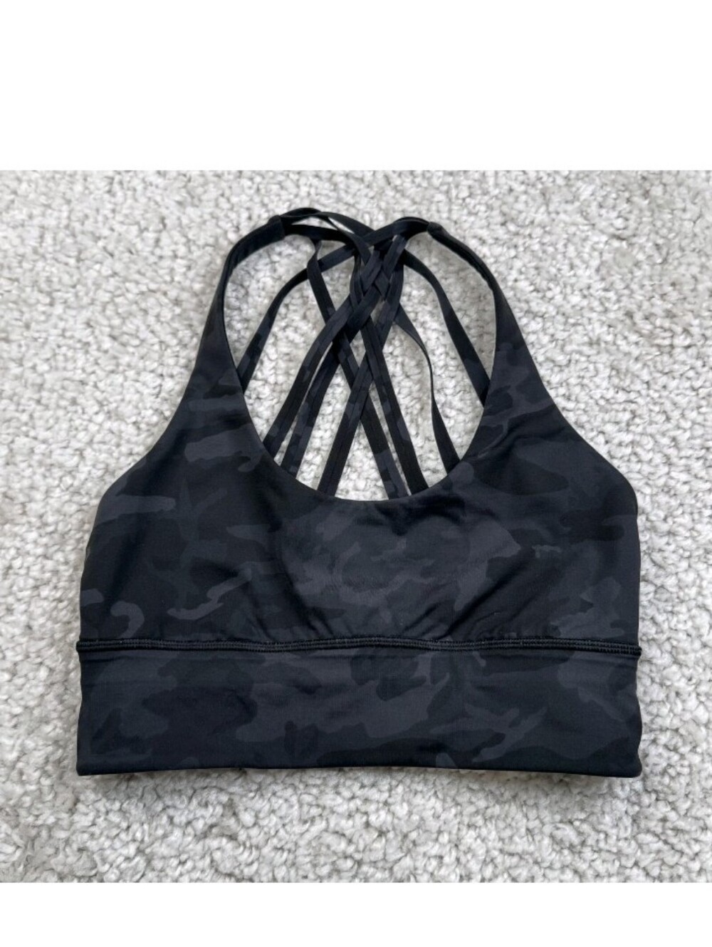 lululemon athletica Black Strappy Sports Bra